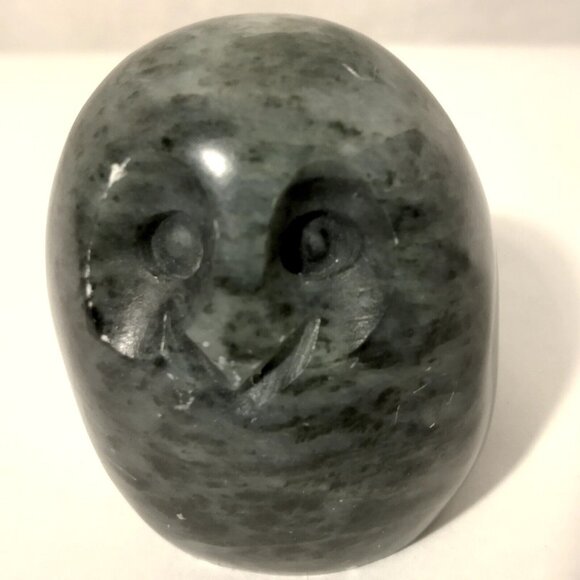 Gerard Schwartz Hand Carved Soaptone Owl Figurine Canada Bird Vintage Natural - Picture 7 of 9